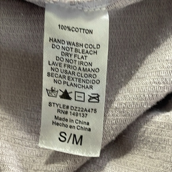 Double Zero Women’s Oversized Corduroy Button-Up Shacket – Lavender Sz S/M - Picture 12 of 12